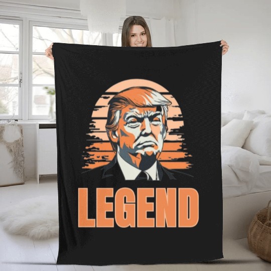 Trump Legend Fleece Blankets
