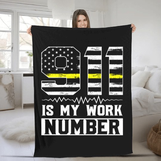 911 Is My Work Number Dispatcher Operator Fleece Blankets