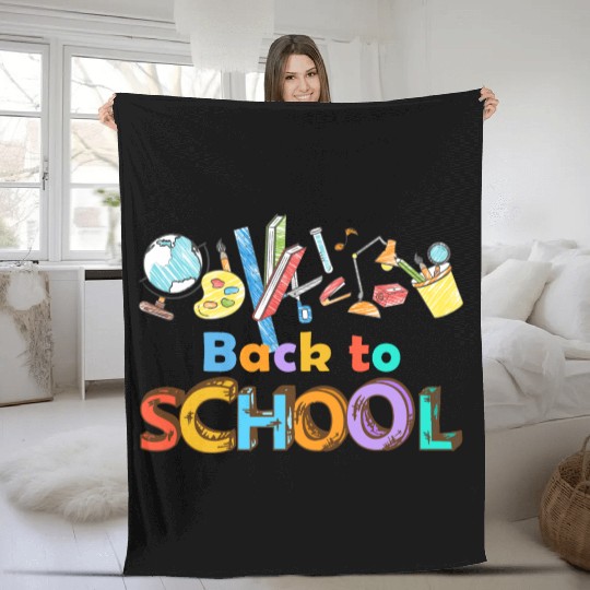Go Back To School Fleece Blankets