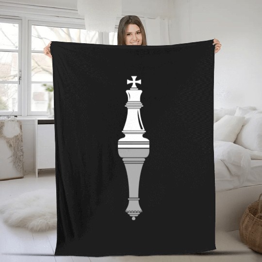 Chess King Queen Piece Game Player Club Lover Fleece Blankets