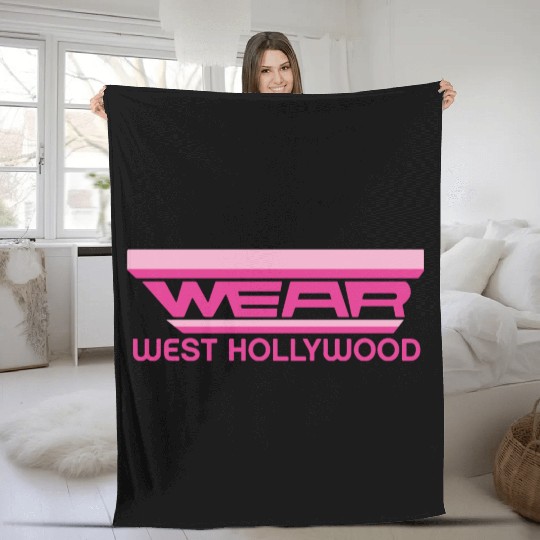 Wear West Hollywood Fleece Blankets