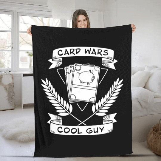 Adventure Time Card Wars Fleece Blankets