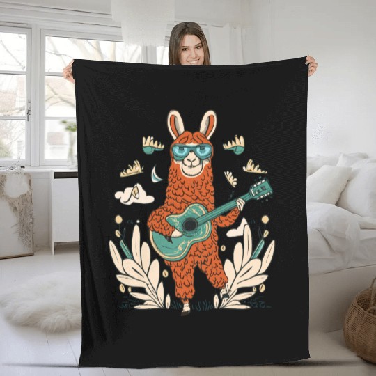 llama song Fleece Blankets
