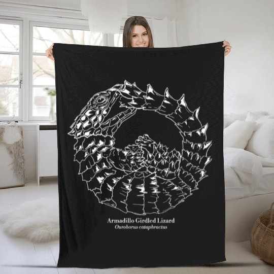 Ouroborus cataphractus Armadillo Girdled Lizard Fleece Blankets
