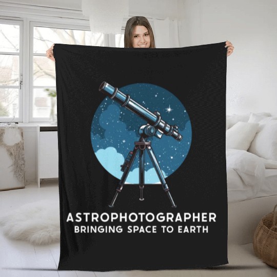 Astrophotography Astronomy Space Camera Star Watch Fleece Blankets