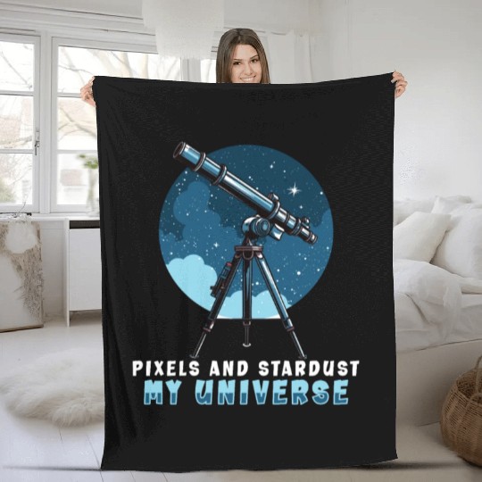 Astrophotography Astronomy Space Camera Star Watch Fleece Blankets