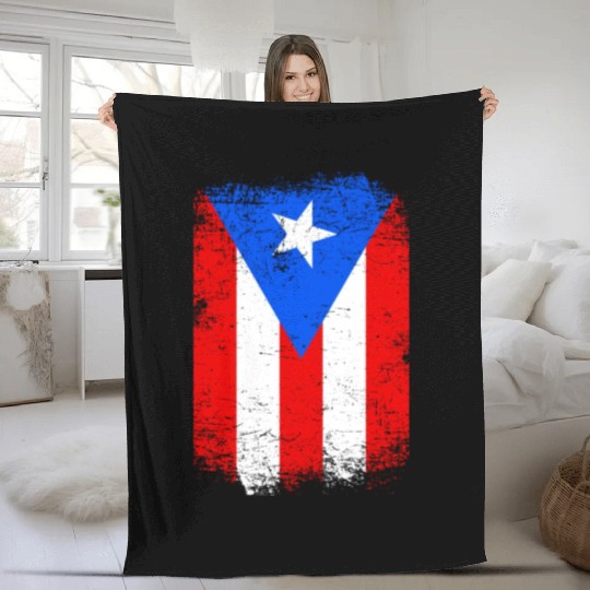 Puerto Rico Flag Puerto Rican Fleece Blankets