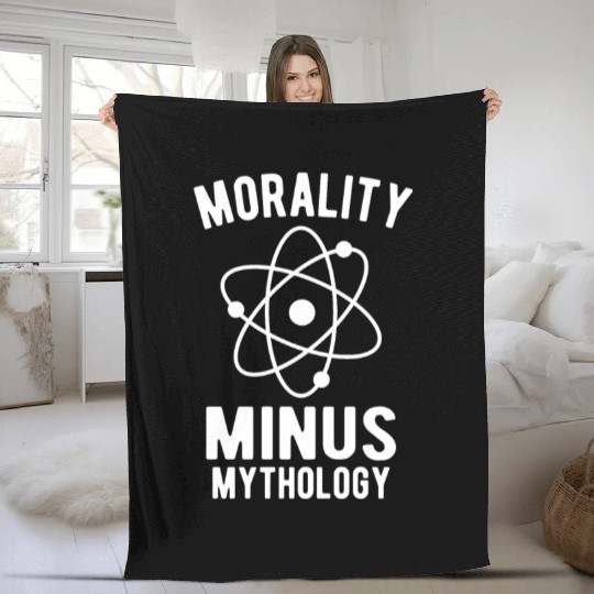 Atheist Atheism Anti Religion Securalism God Sucks Fleece Blankets