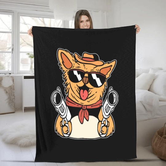 Chihuahua Gangster Thug And Cool Person Gift Fleece Blankets