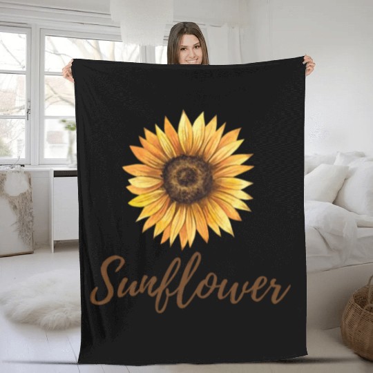sunflower Fleece Blankets