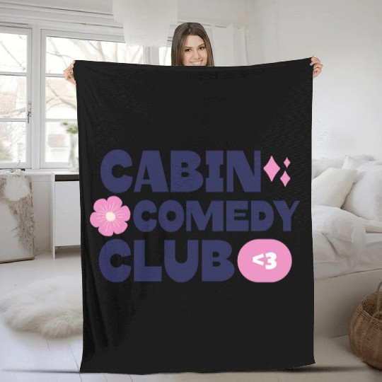 Cabin Comedy Club Fleece Blankets