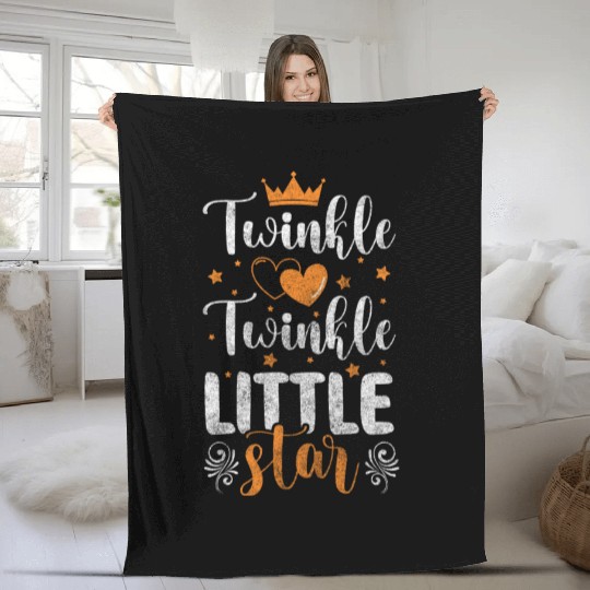 Stars Wish Space Moon Fleece Blankets