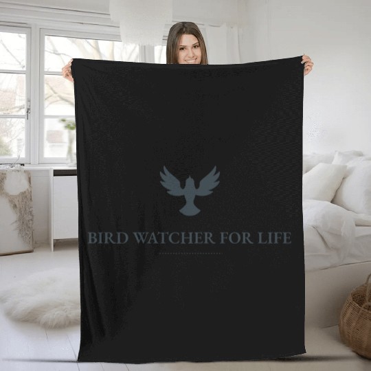 Bird Watcher for Life Fleece Blankets