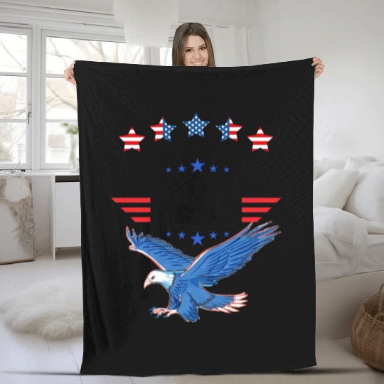 I love America Fleece Blankets