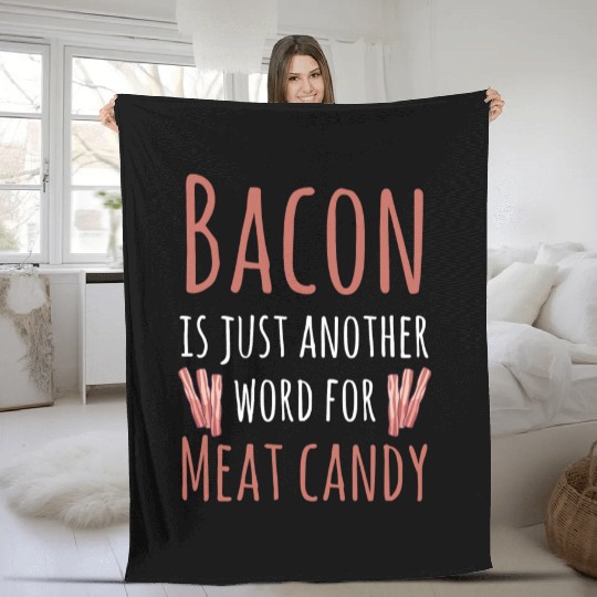 Bacon Meat Candy Fleece Blankets