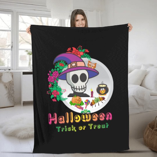 Halloween Trick or Treat Fleece Blankets
