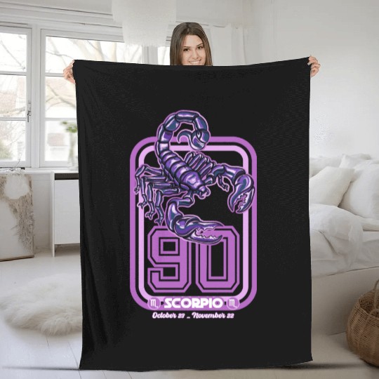 Scorpio Born in 1990 Zodiac star sign horoscope As Fleece Blankets