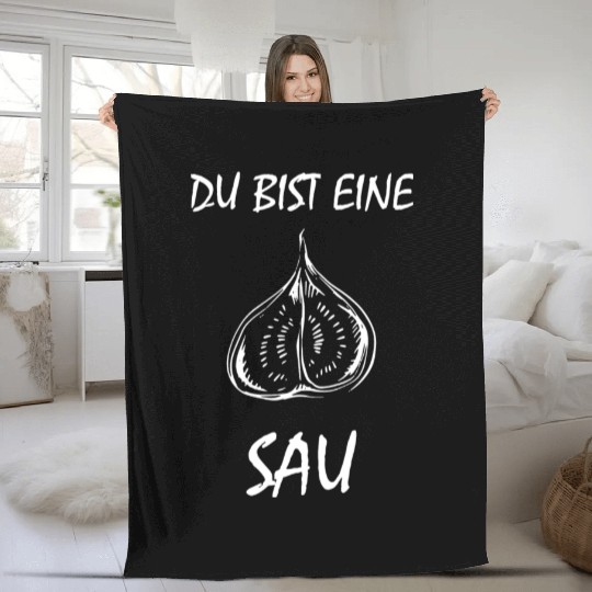 Fig Plant Fruit Gift Gifts Fleece Blankets