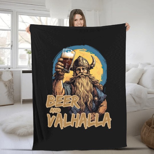 Viking World Tour Vikings Valhalla Odin for a Men Fleece Blankets