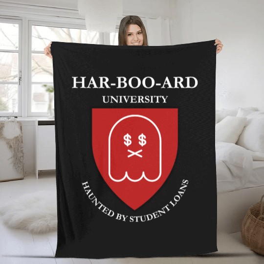 Har-Boo-ard University: Kawaii Vintage Retro Cute Fleece Blankets