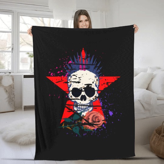 FFS PUNK ROCK FANS PUNK EMO LOVER Fleece Blankets