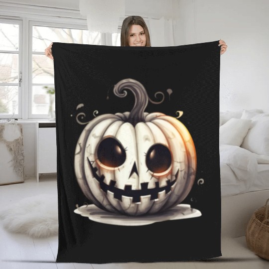Halloween PumpkinsT-Fleece Blankets - Embrace the Pumpkins