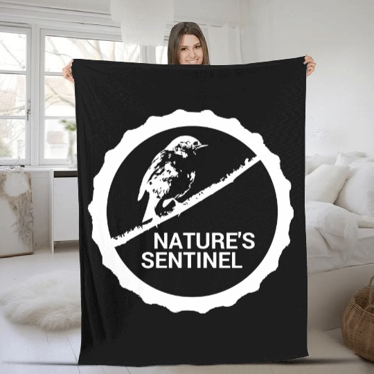 Guardian of Nature #Robin Fleece Blankets
