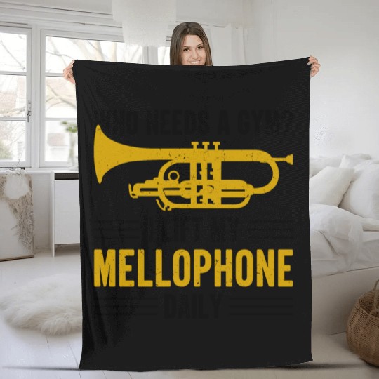 Mellophonist Musical Instrument Orchestra Fleece Blankets