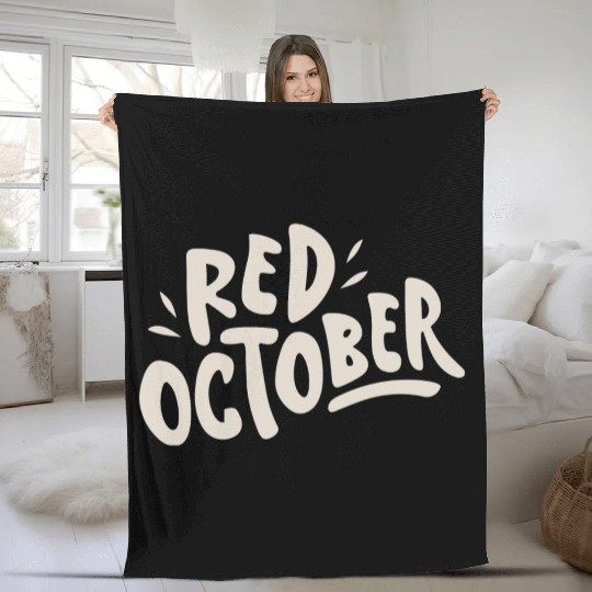 red october phillies Fleece Blankets