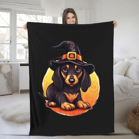 Trick or Treat Pawty: Dog Halloween Squad Fleece Blankets