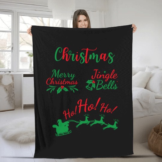 Jolly Christmas Fleece Blankets