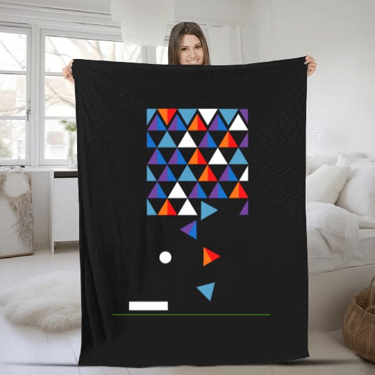 Triangles Arkanoid Fleece Blankets