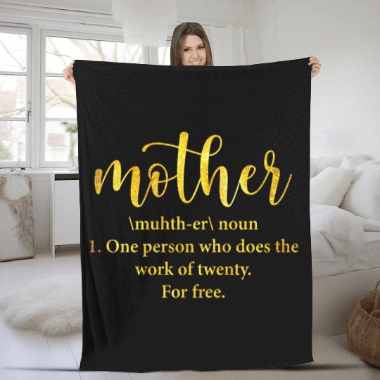 Mother definition Fleece Blankets
