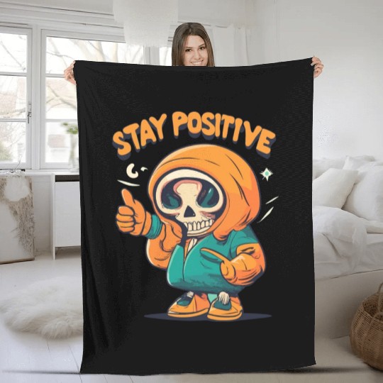 Stay Positive Designs Fleece Blankets