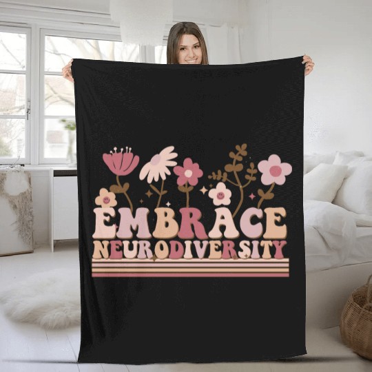 Embrace Neurodiversity Fleece Blankets