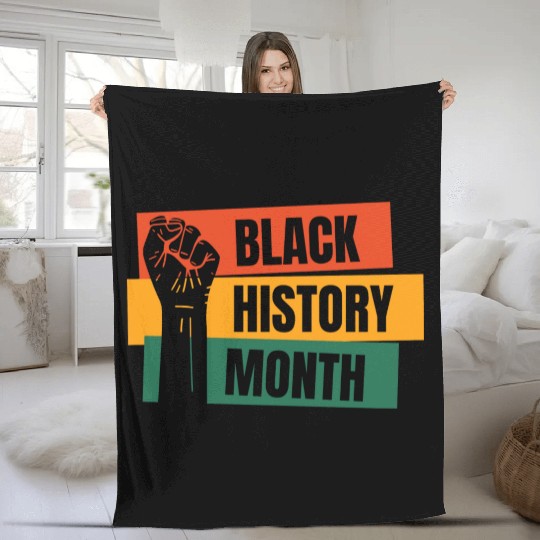 Black History Month Fleece Blankets