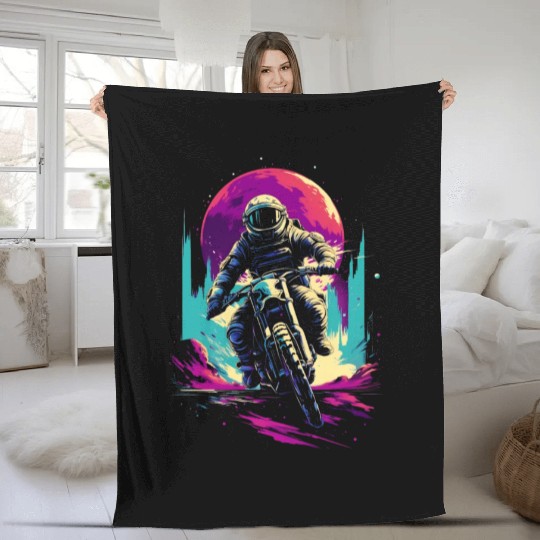 Astro Cycle Fleece Blankets
