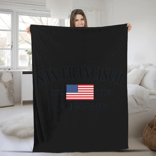San Francisco Fleece Blankets
