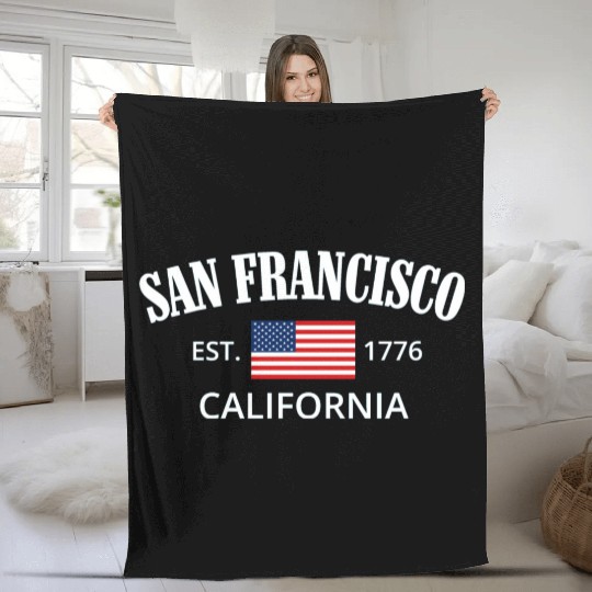 San Francisco Fleece Blankets