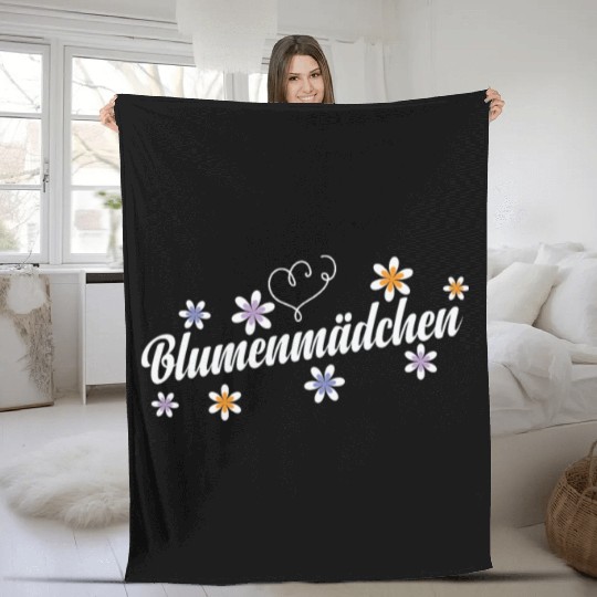 Flower Girl scatter Basket Wedding Flowers Fleece Blankets