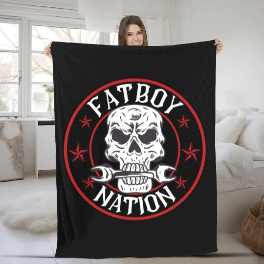 The Fatboy Nation Fleece Blankets
