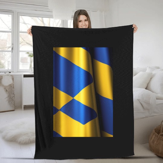 Ukrainian Blue and Yellow Flag: A Tale of National Fleece Blankets