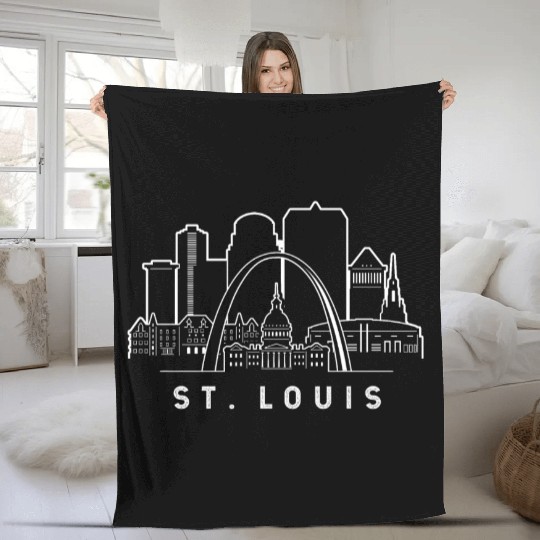 St. Louis Missouri Fleece Blankets