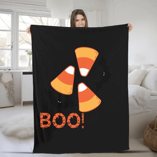 Candy Corn Design Fleece Blankets