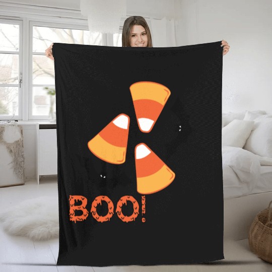 Candy Corn Design Fleece Blankets
