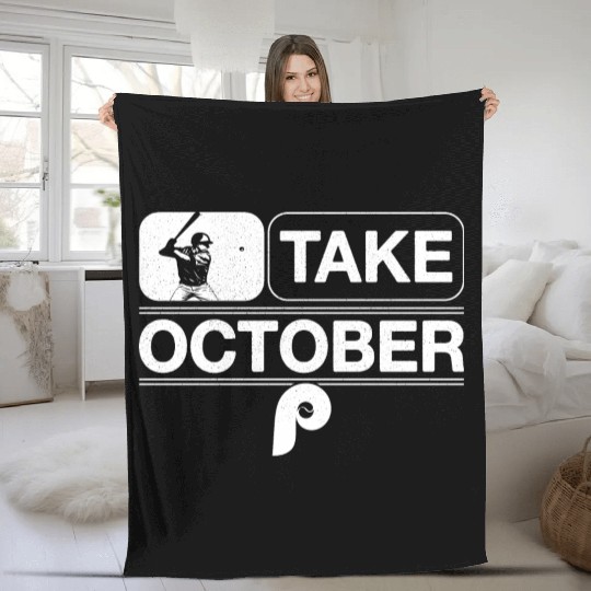 Philadelphia Take October Phillies Fleece Blankets