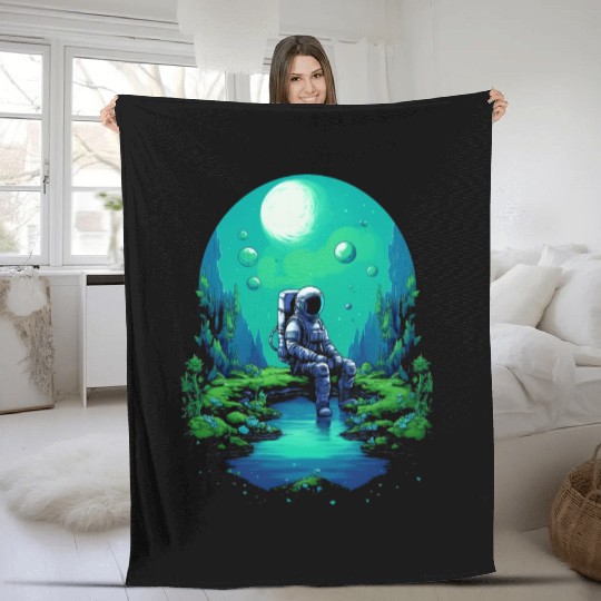 Astro Meditation Fleece Blankets