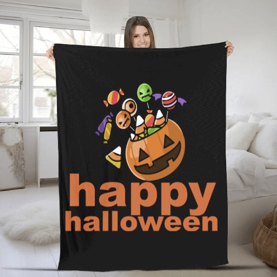 halloween candy royalty free stock design Fleece Blankets