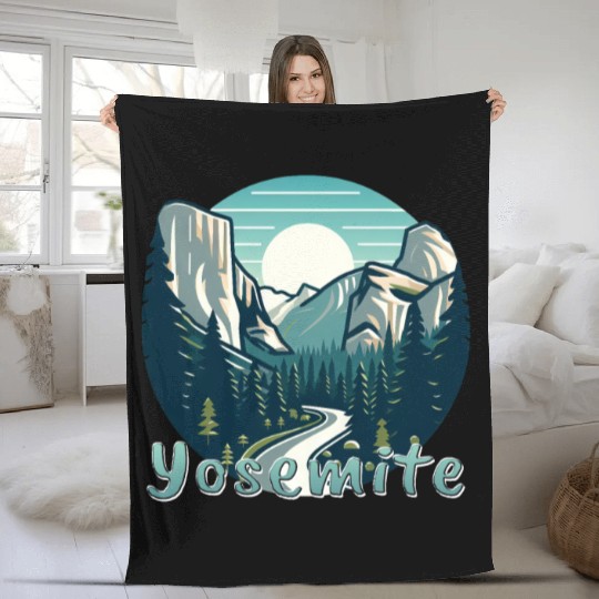 Yosemite National Park: The Beauty of Nature Fleece Blankets
