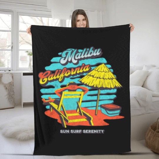 Malibu California Fleece Blankets